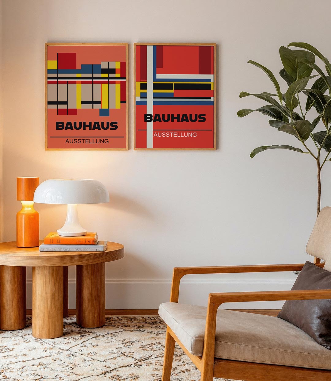 Kleurvlakken en lijnen Posterset