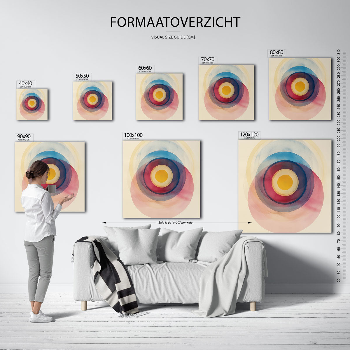 Concentrische cirkels Poster