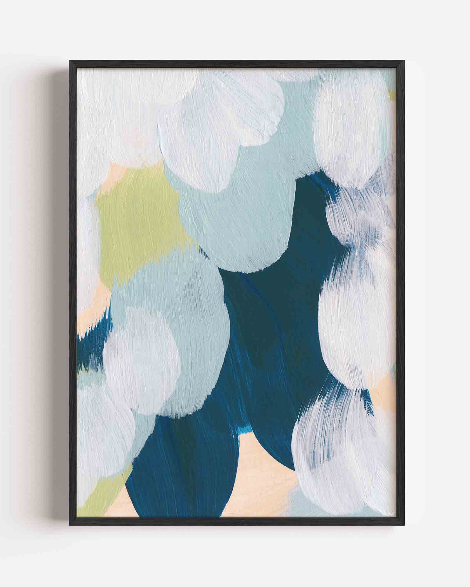 Abstracte penseelstreken Poster