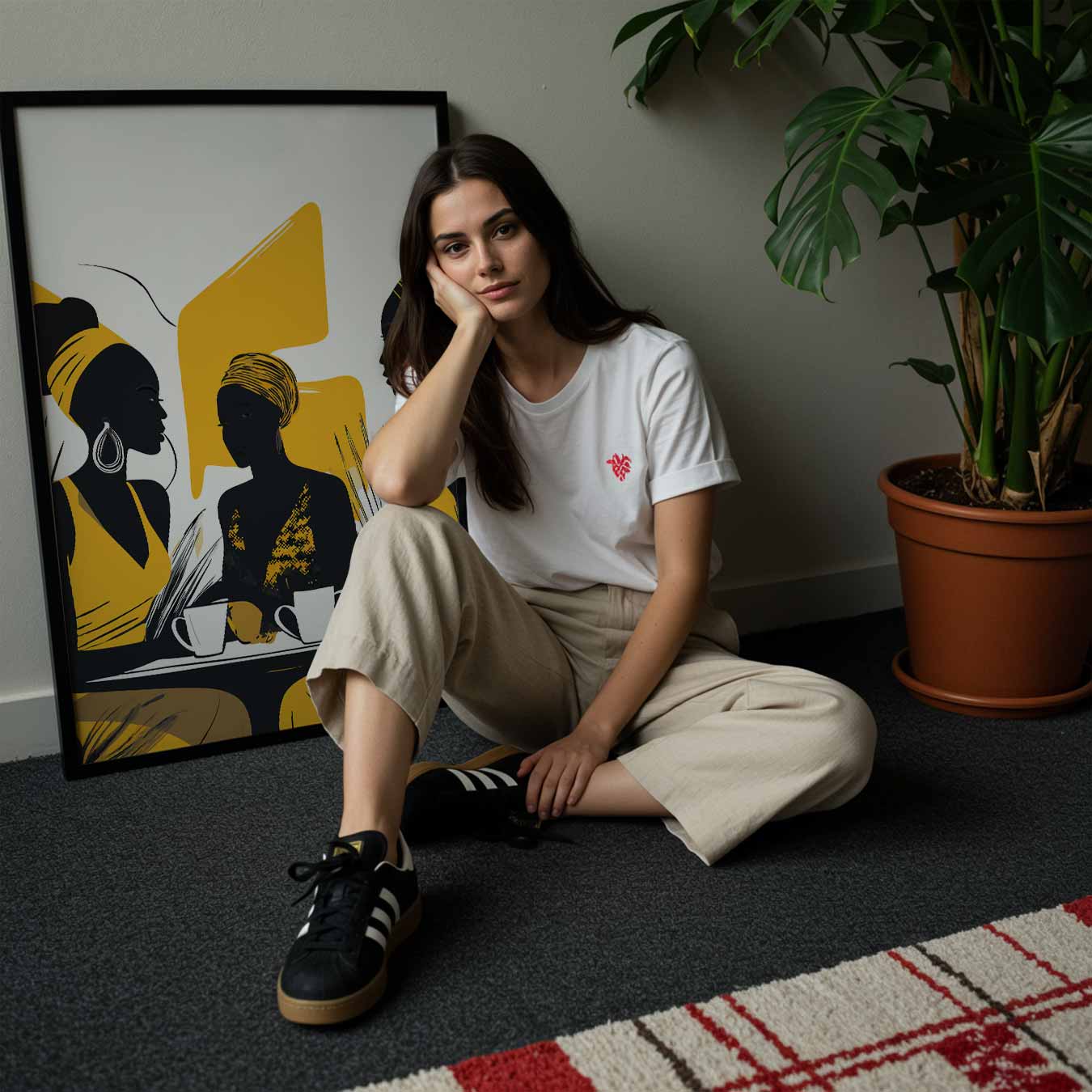 Stijlvolle Samenkomst Poster-WallArtistic