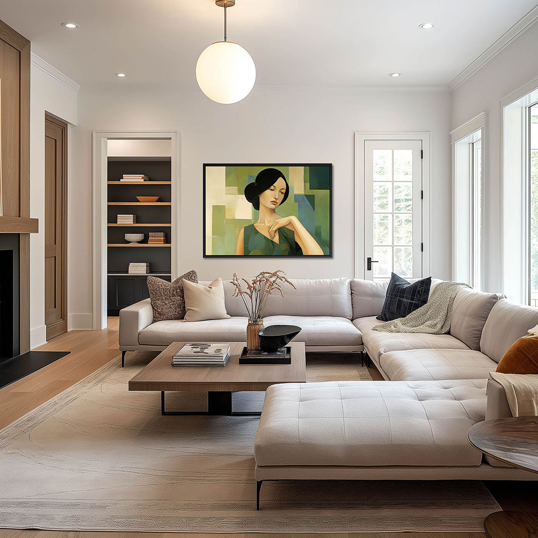 Vrouwelijk portret Kunstwerk