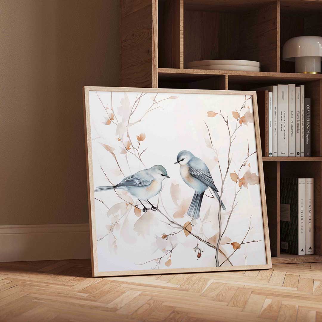 Vogels op tak Poster