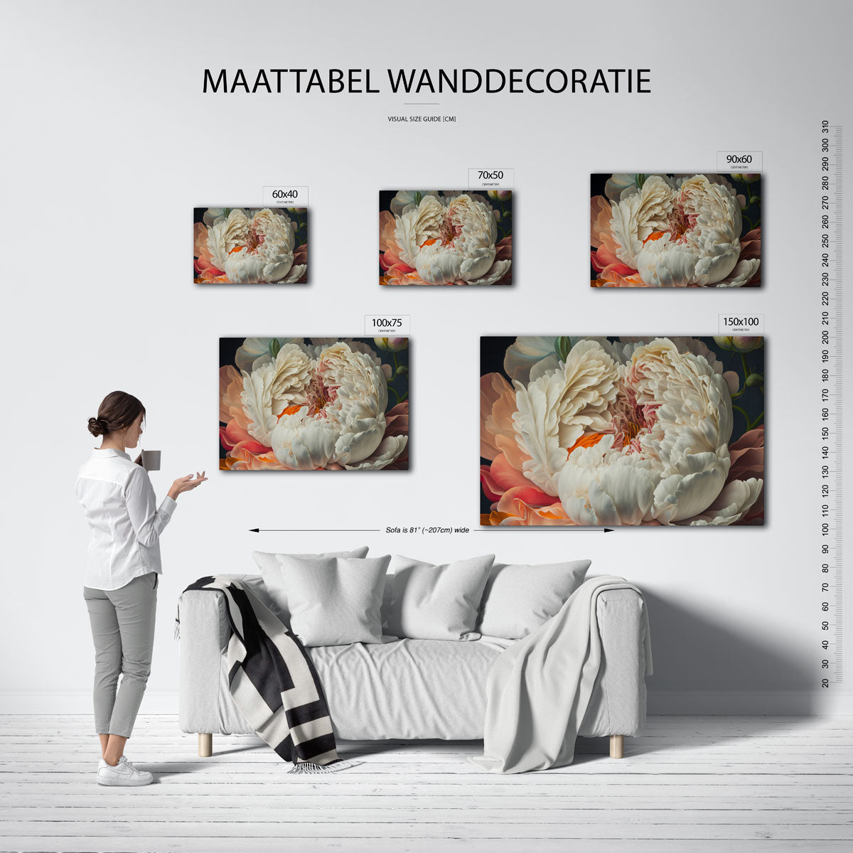 Bloemrijke harmonie Kunstwerk