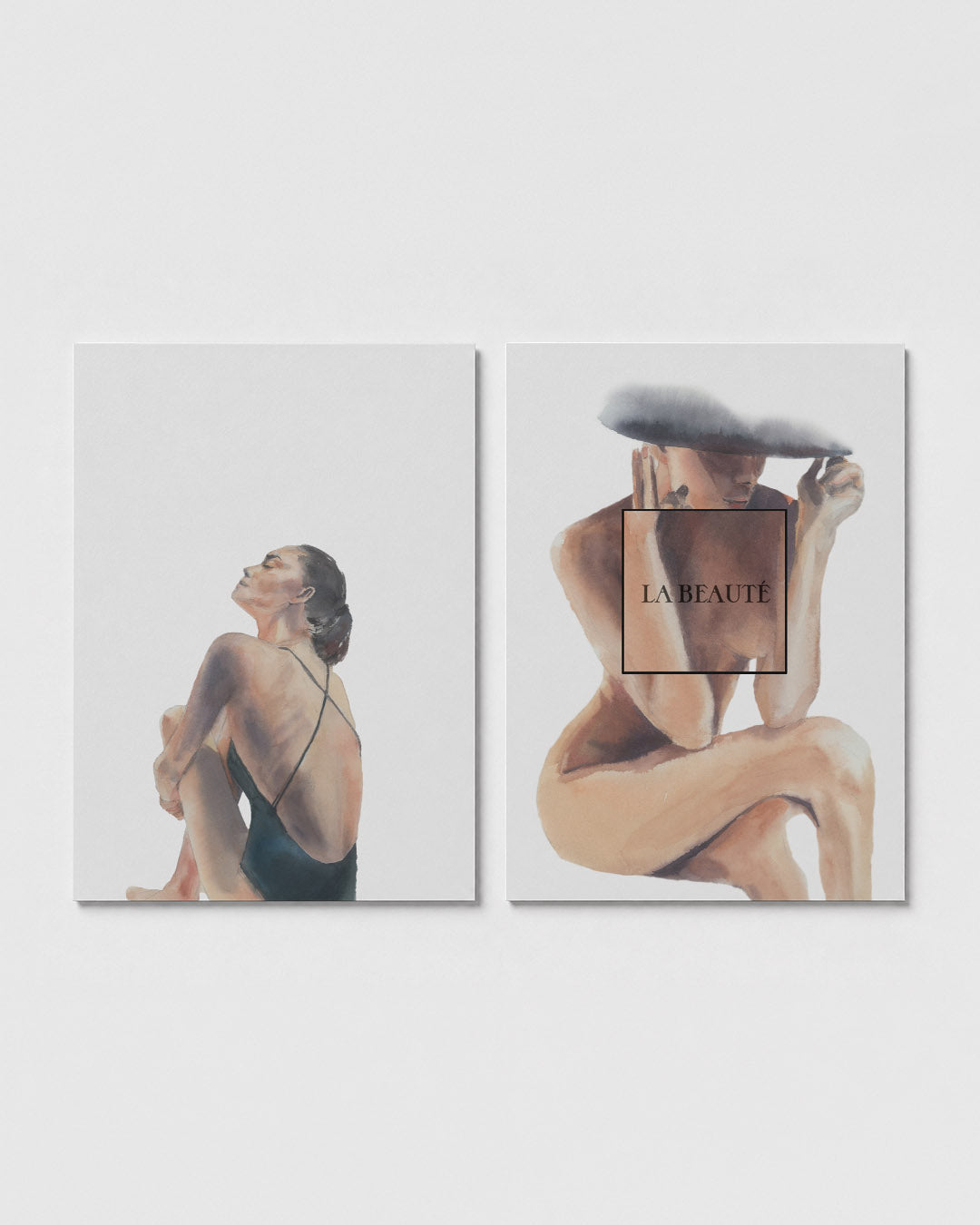 Zittende figuur Posterset