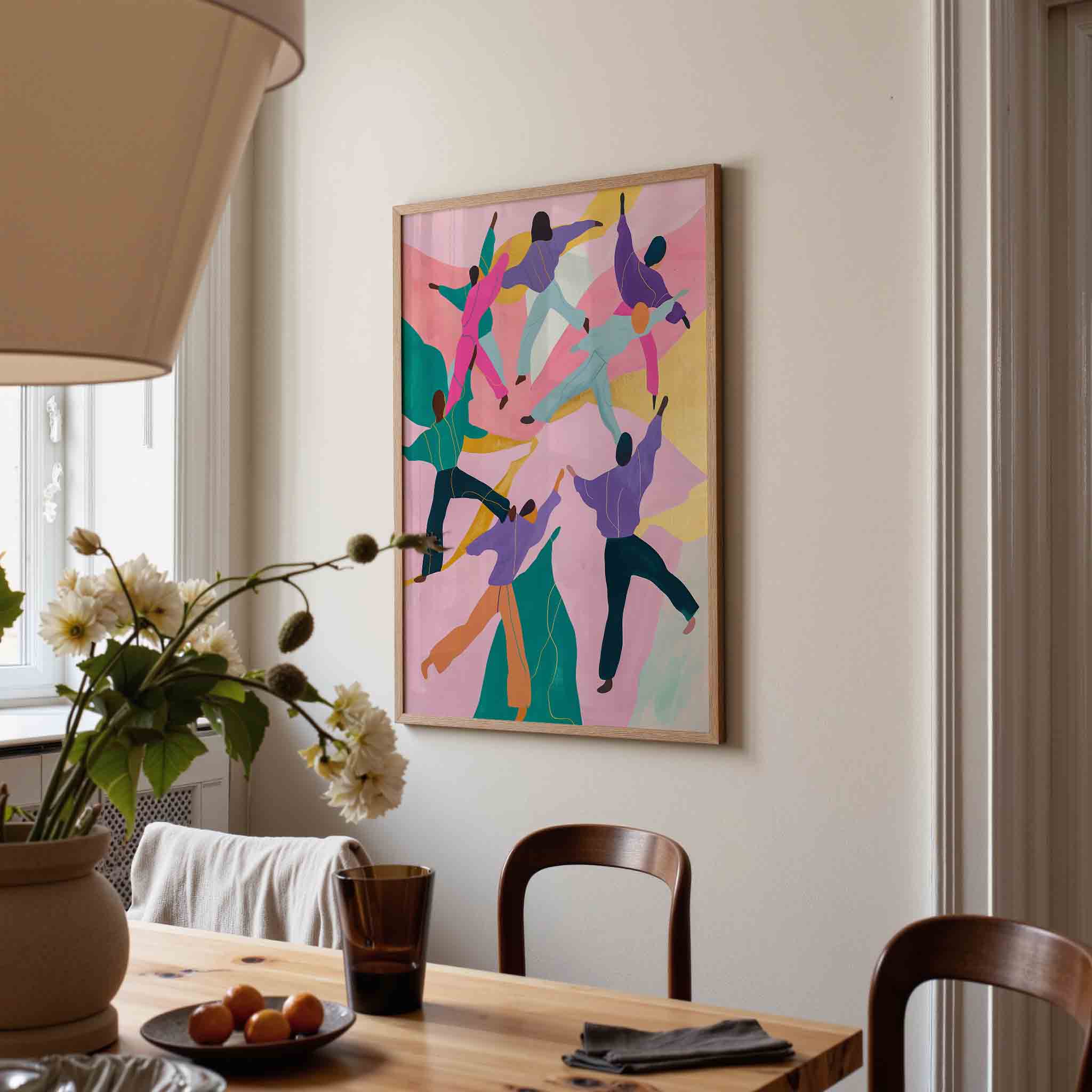 Dansende figuren Poster