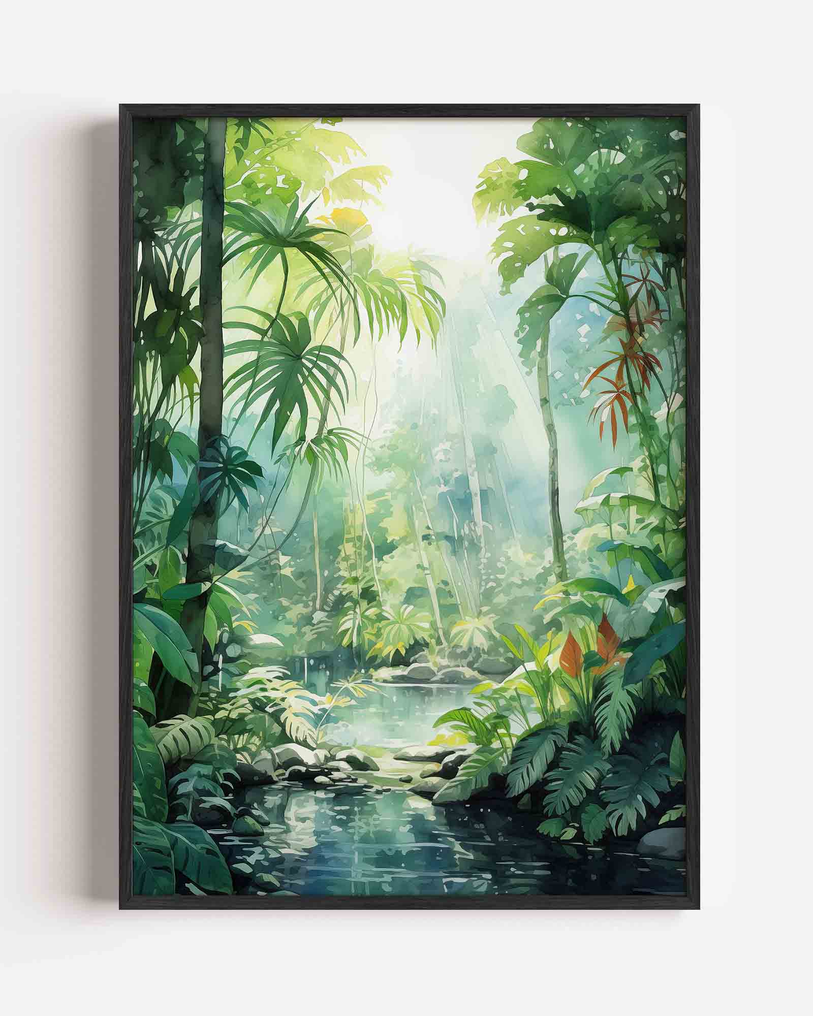 Tropische jungle Poster