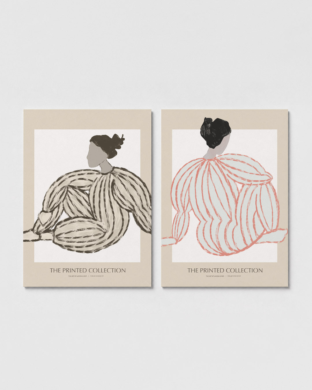Gestreepte vormen Posterset