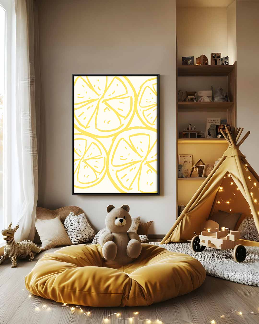 Citrus Zomer Kunstwerk-canvas-dibond-plexiglas-wanddecoratie-WallArtistic