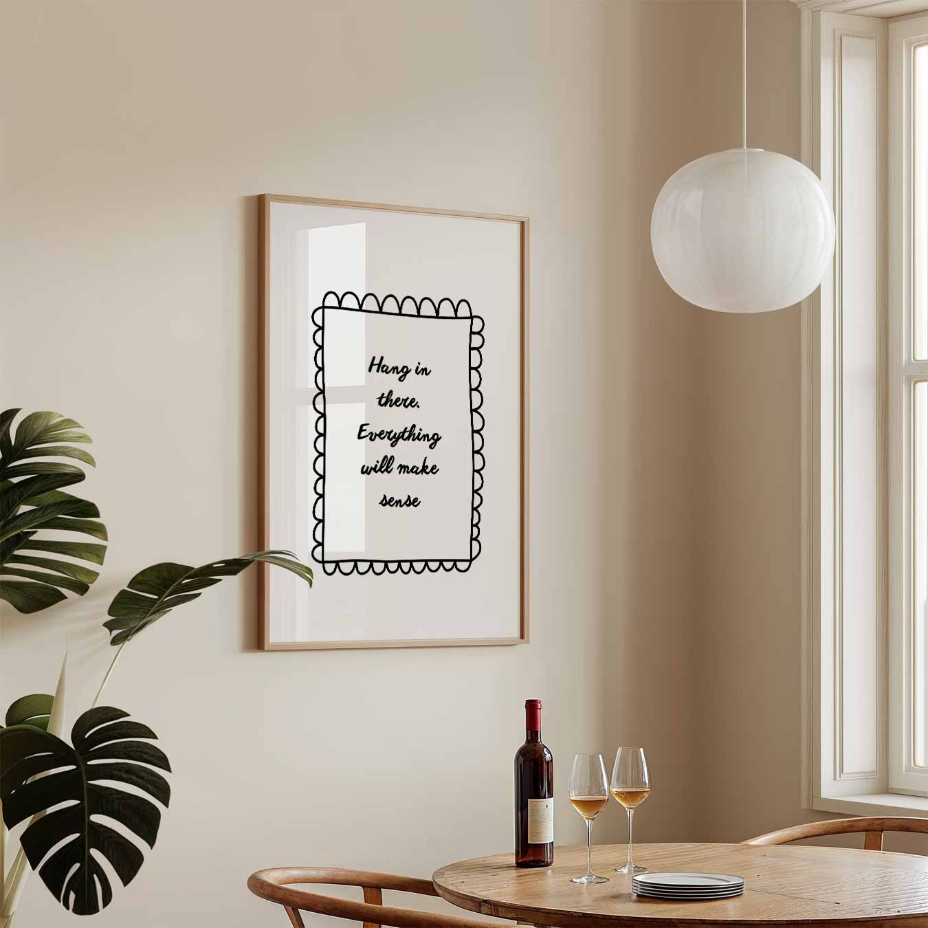 Inspirerende Doorzettingsposter-WallArtistic
