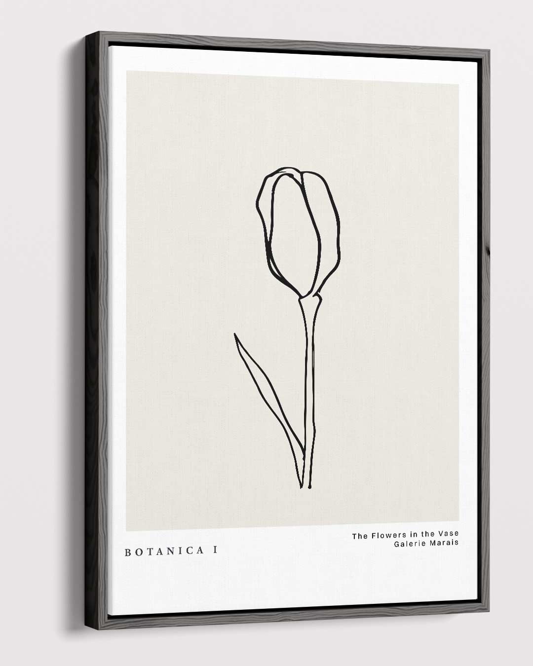 Minimalistische Tulpenkunst Kunstwerk-canvas-dibond-plexiglas-wanddecoratie-WallArtistic