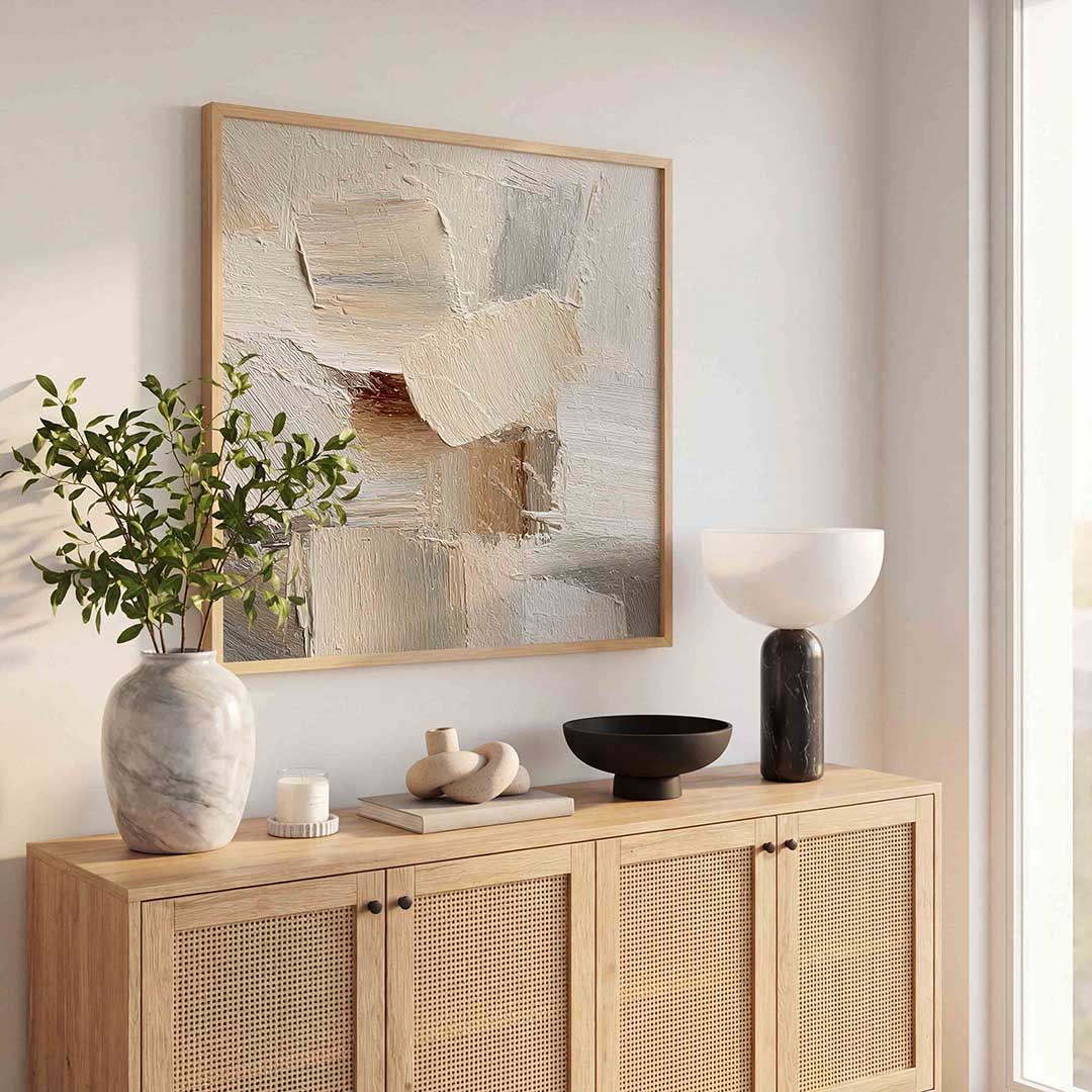 Abstracte beige textuur Poster