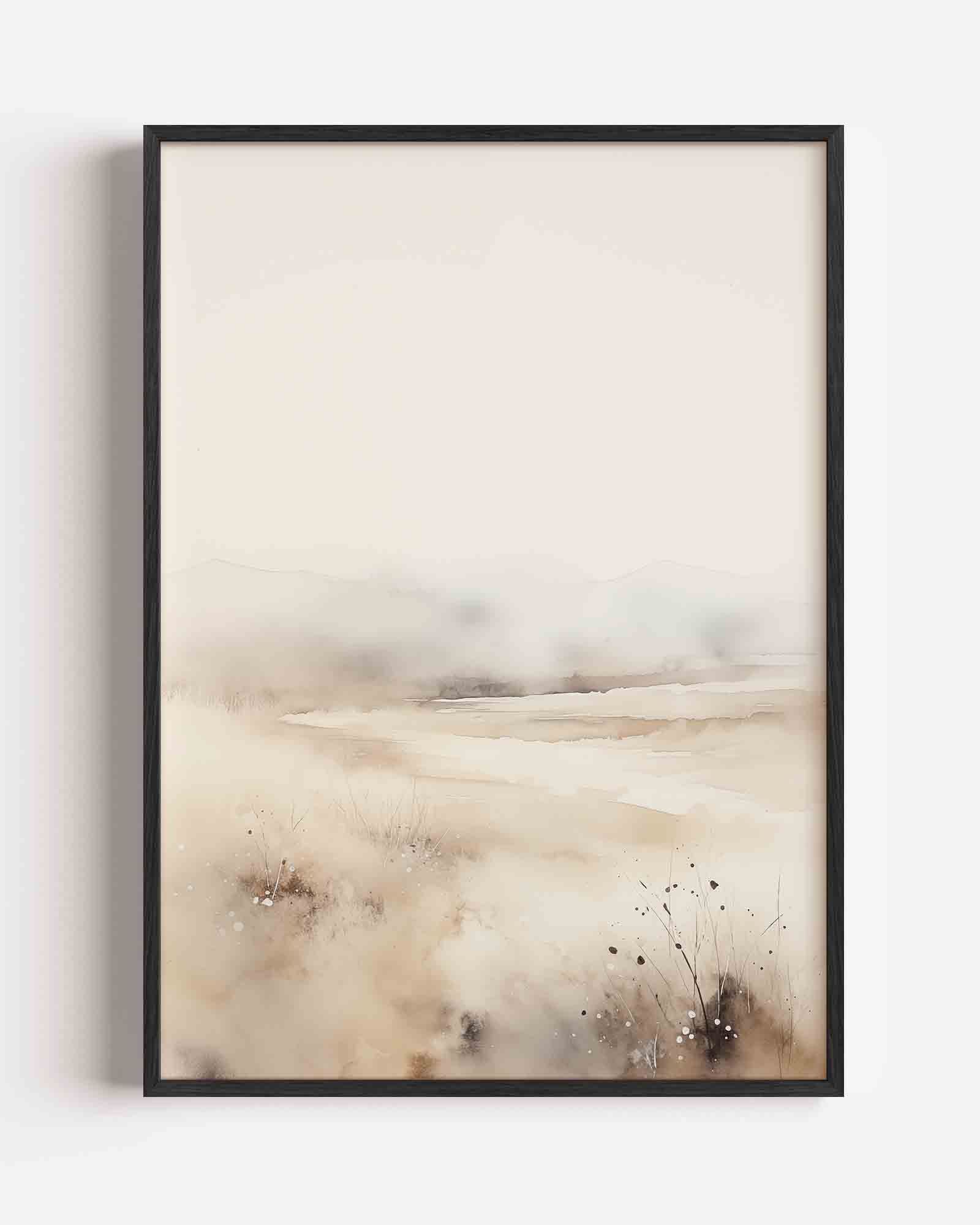 Landschap met zachte tinten Poster