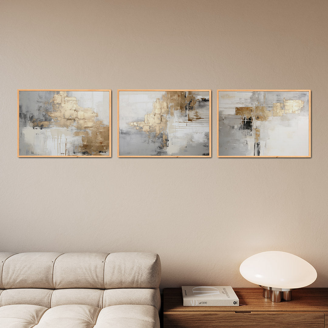 Gouden textuur Posterset