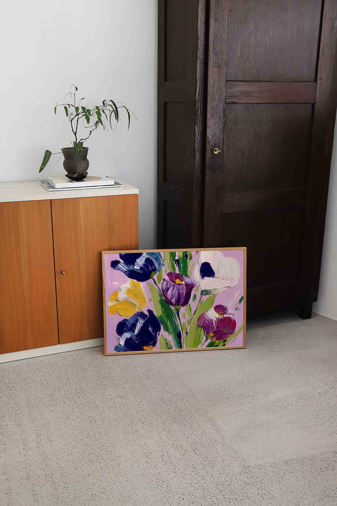 Bloemen in levendige kleuren Poster