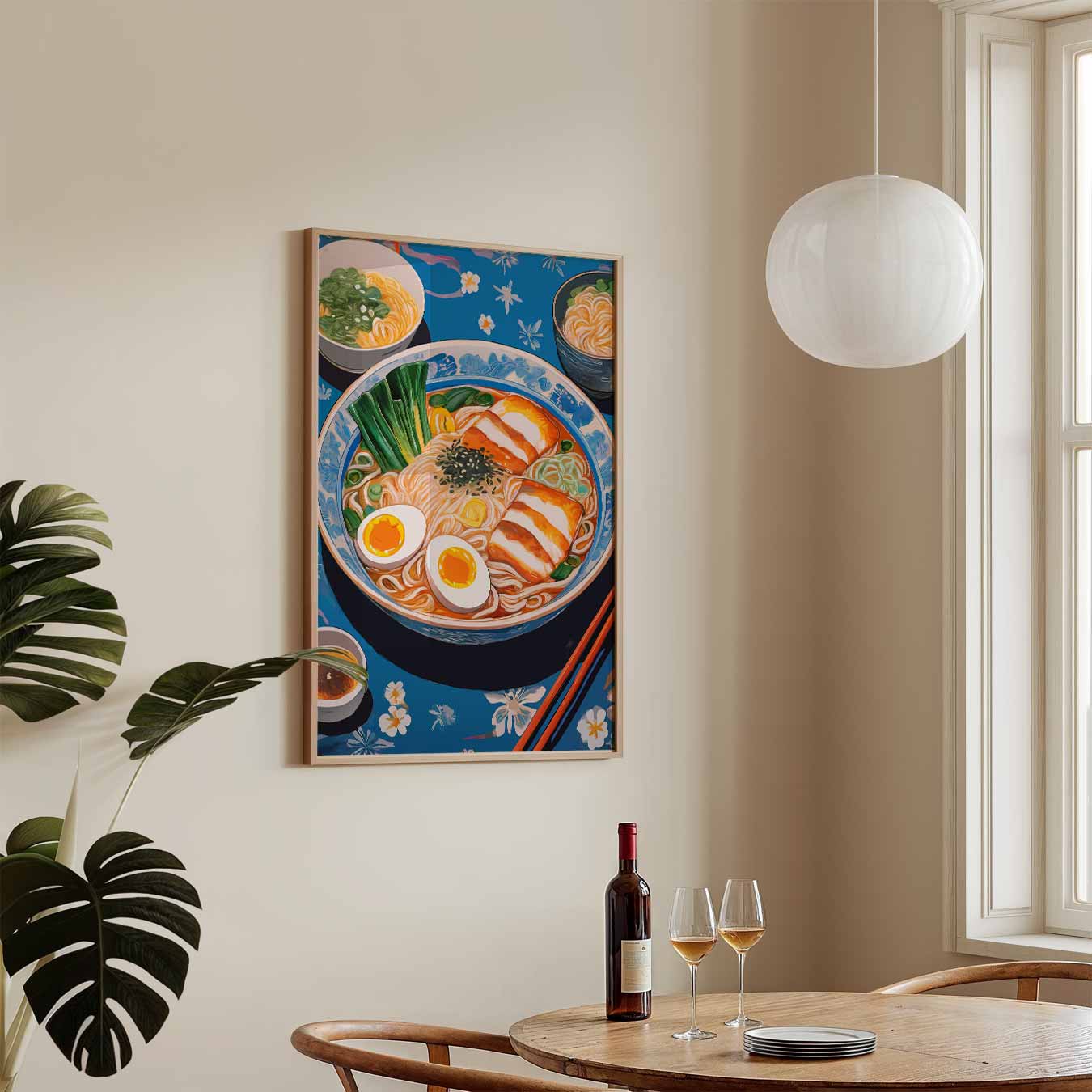 Heerlijke Ramen Illustratie Poster-WallArtistic