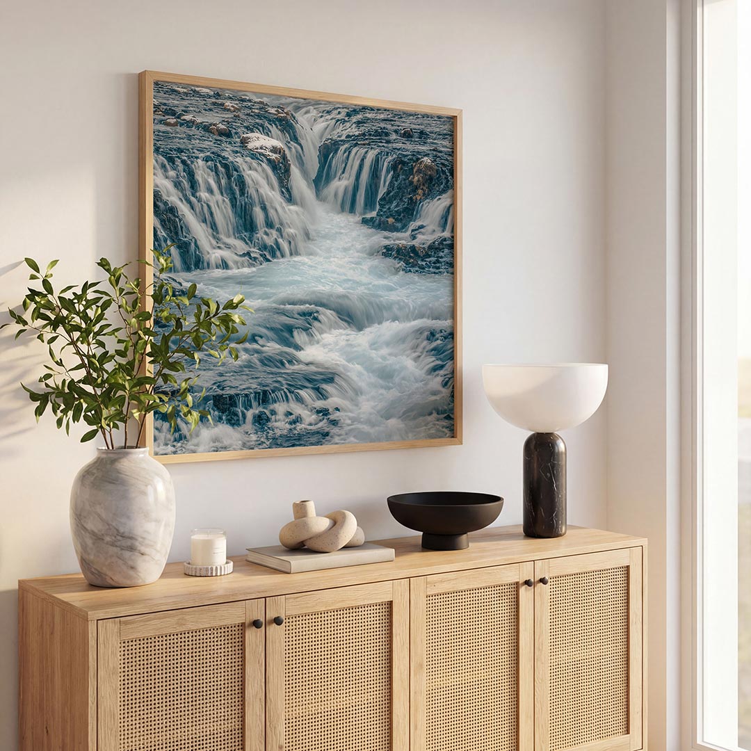 Dynamische waterval Poster