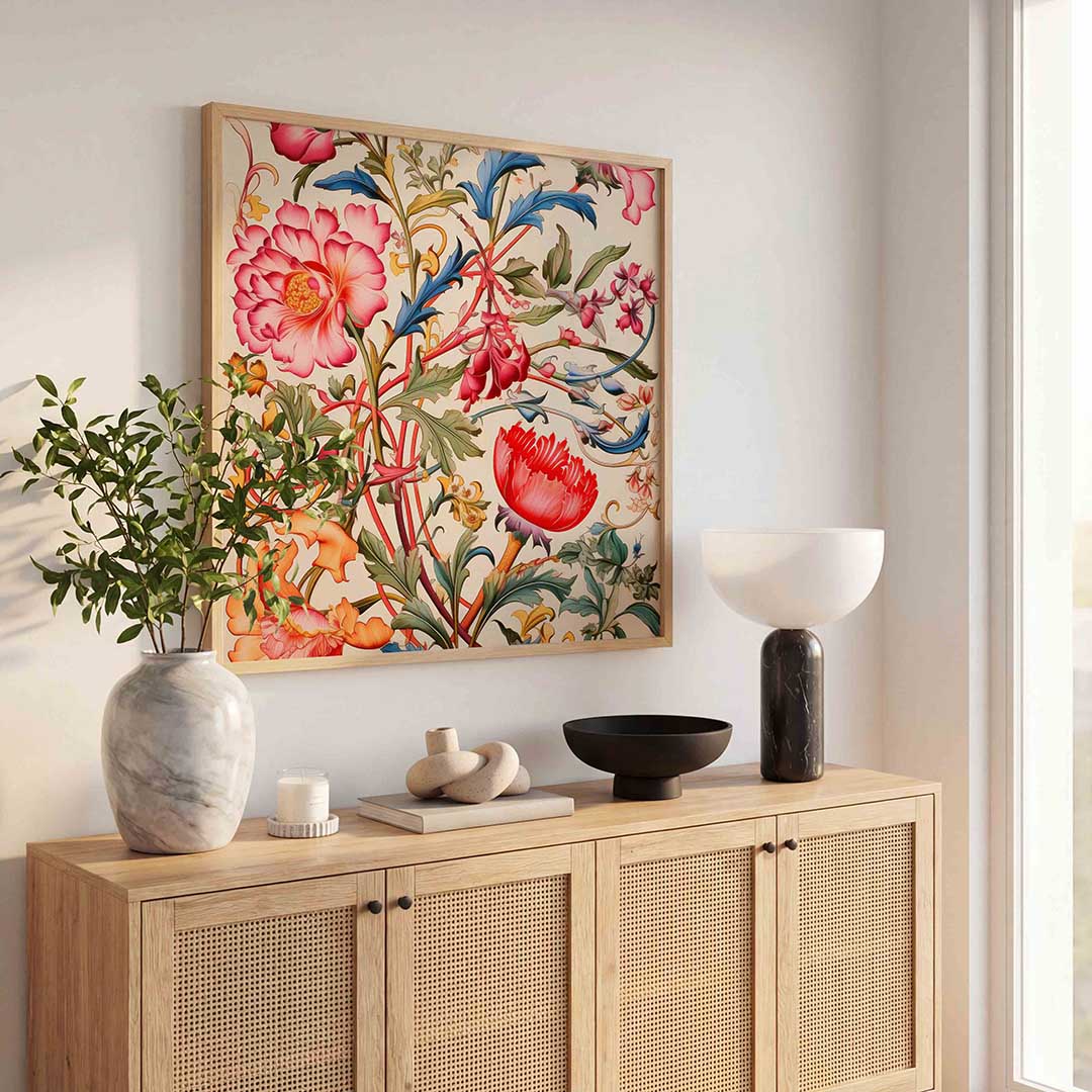 Bloemen en bladeren Poster