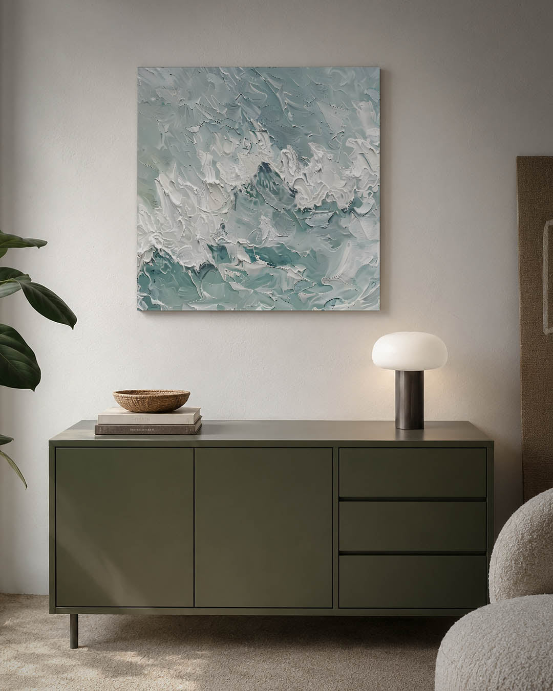 Dynamische kleurenmix Kunstwerk