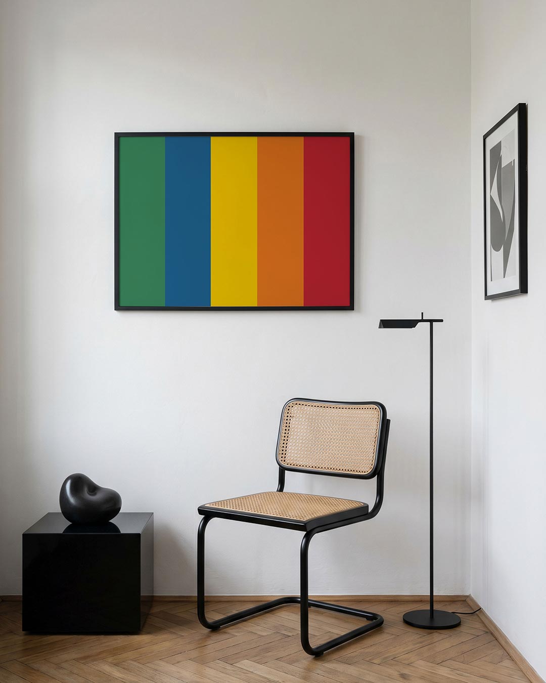 Kleurvlakken ritme Poster
