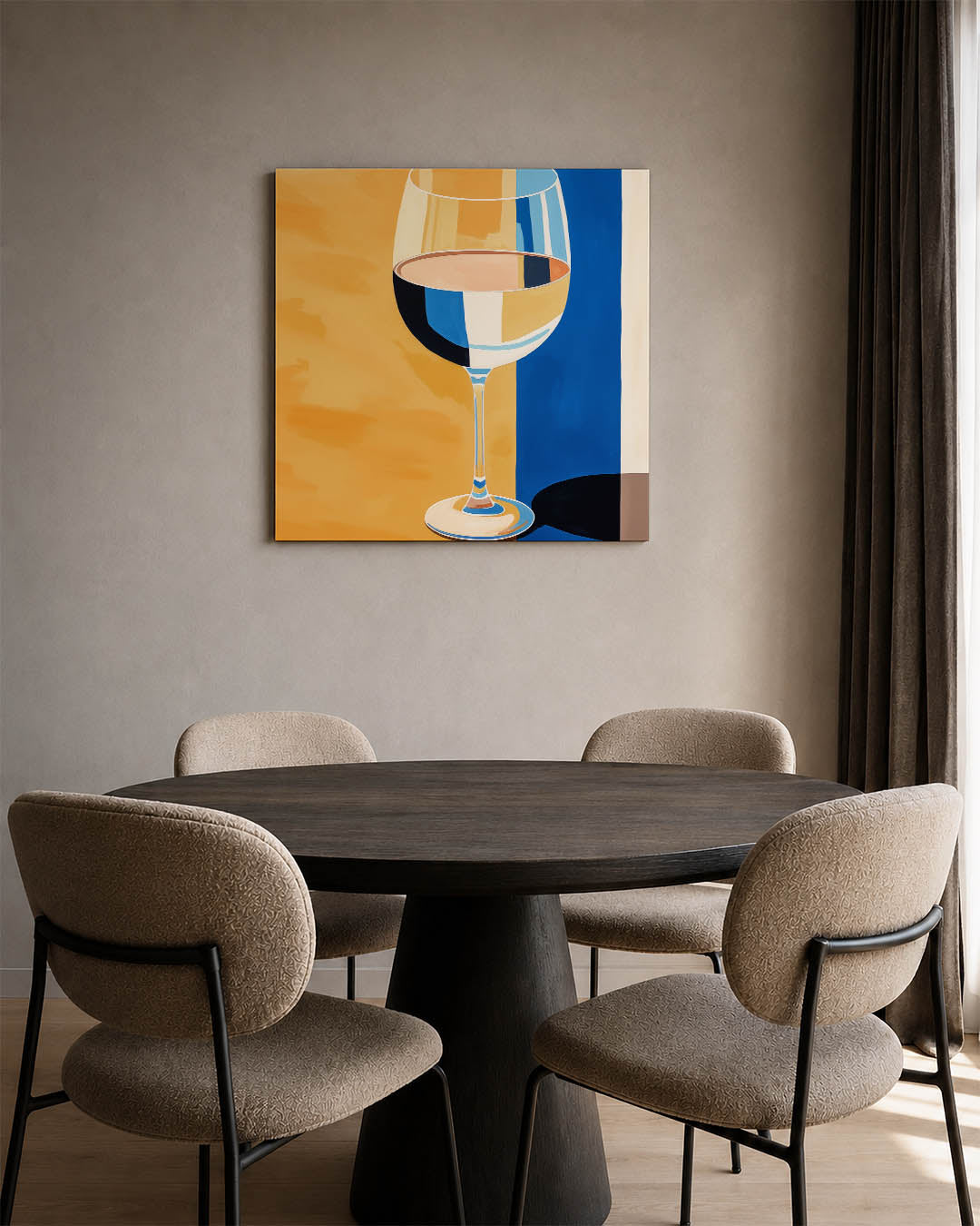 Glas en kleurvlakken Kunstwerk