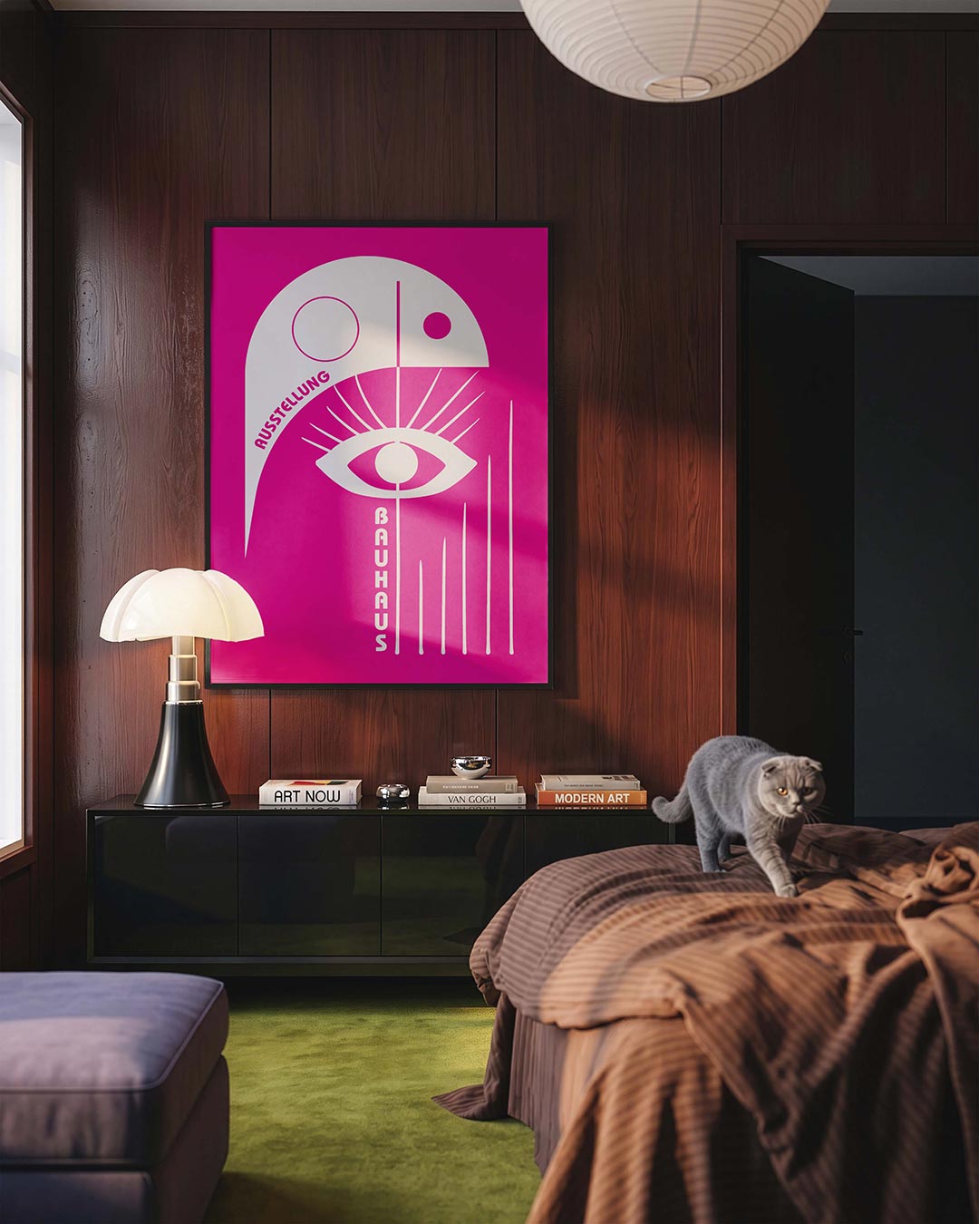 Oog en lijnen Poster