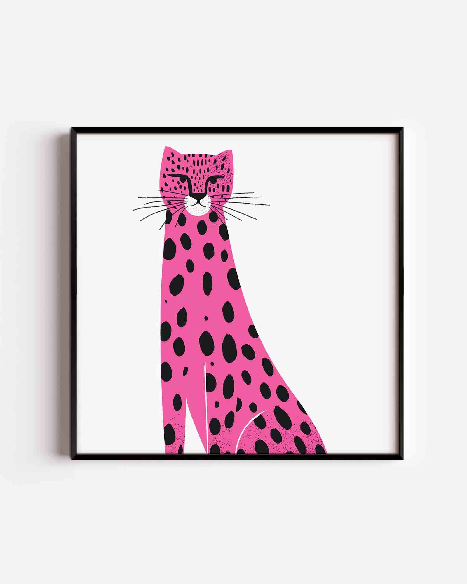 Roze luipaard Poster