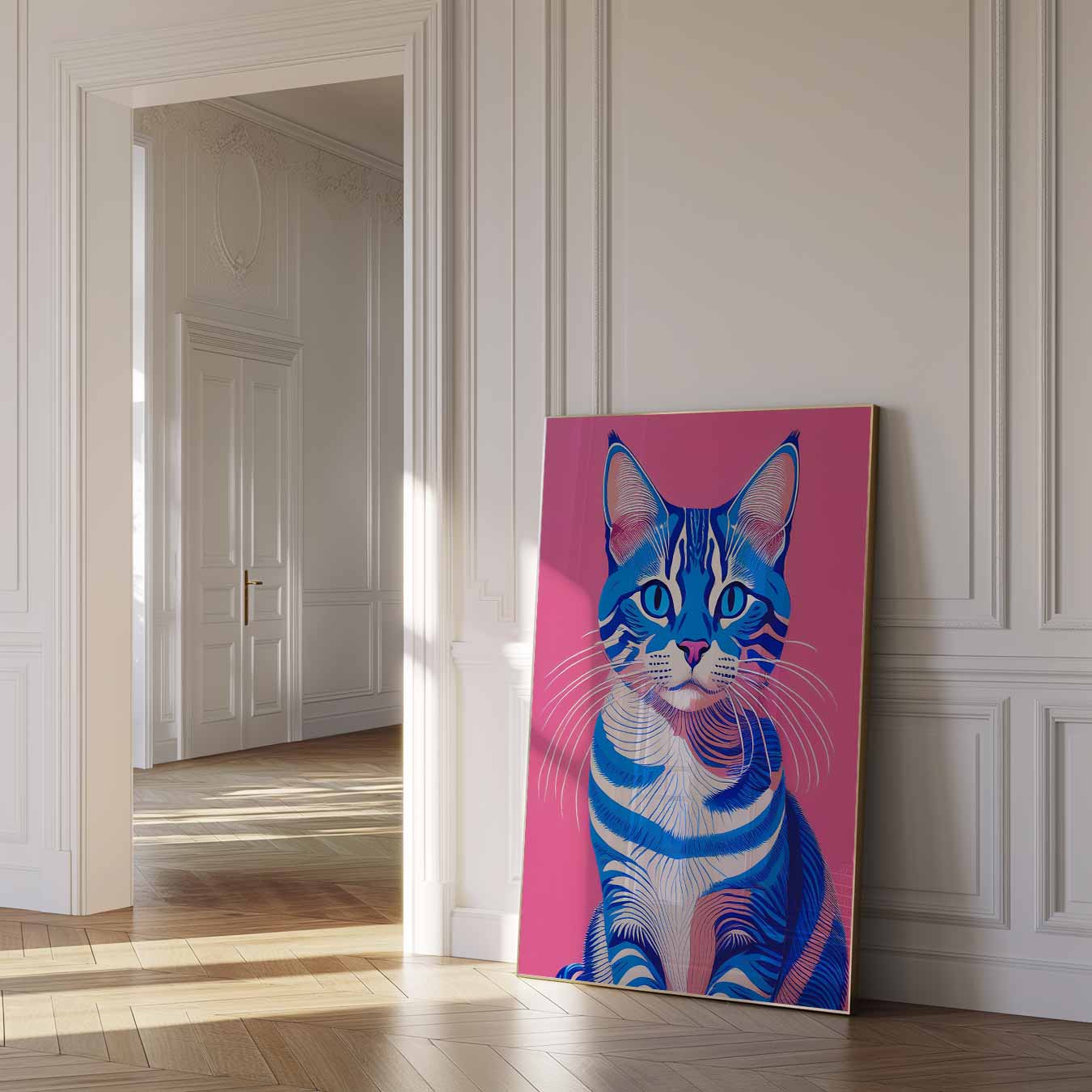 Hippe Kattenkunst Poster-WallArtistic