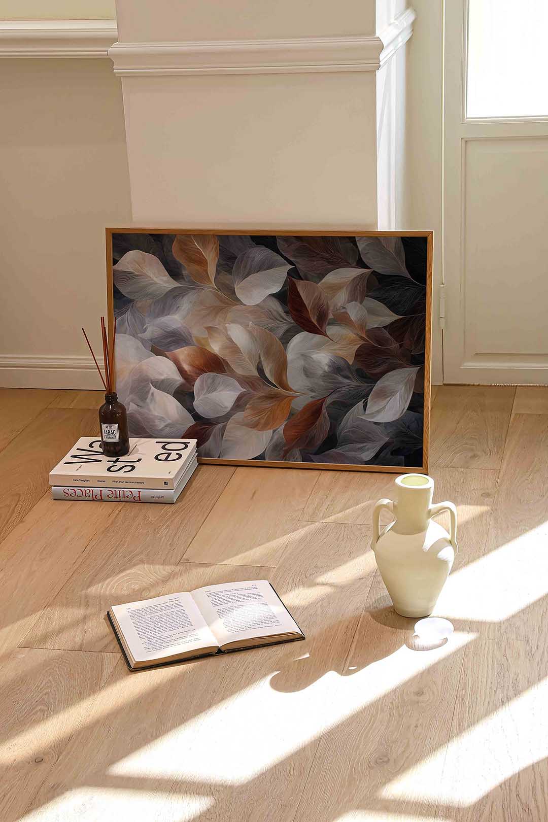 Bladeren compositie Poster