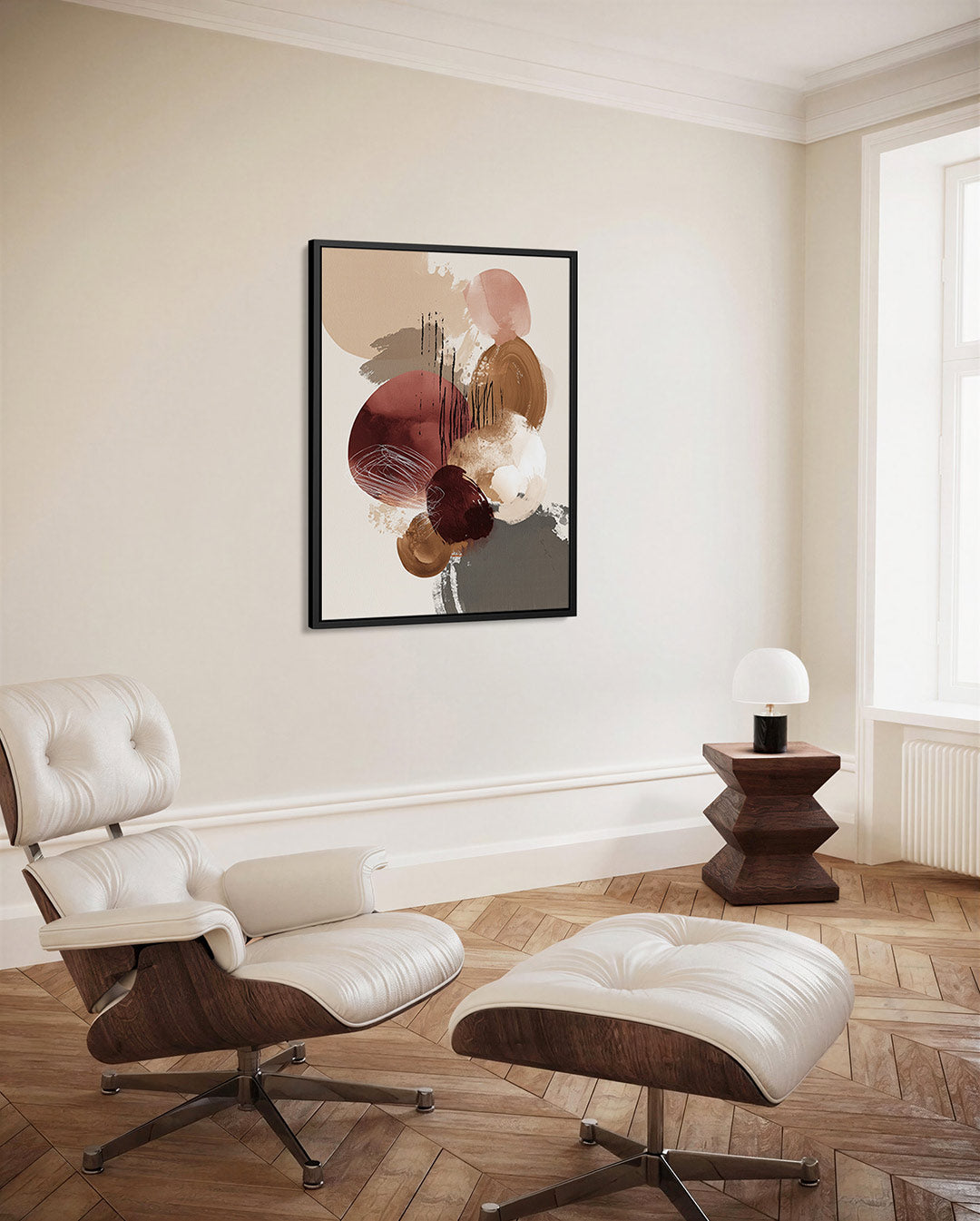 Organische vormen compositie Kunstwerk