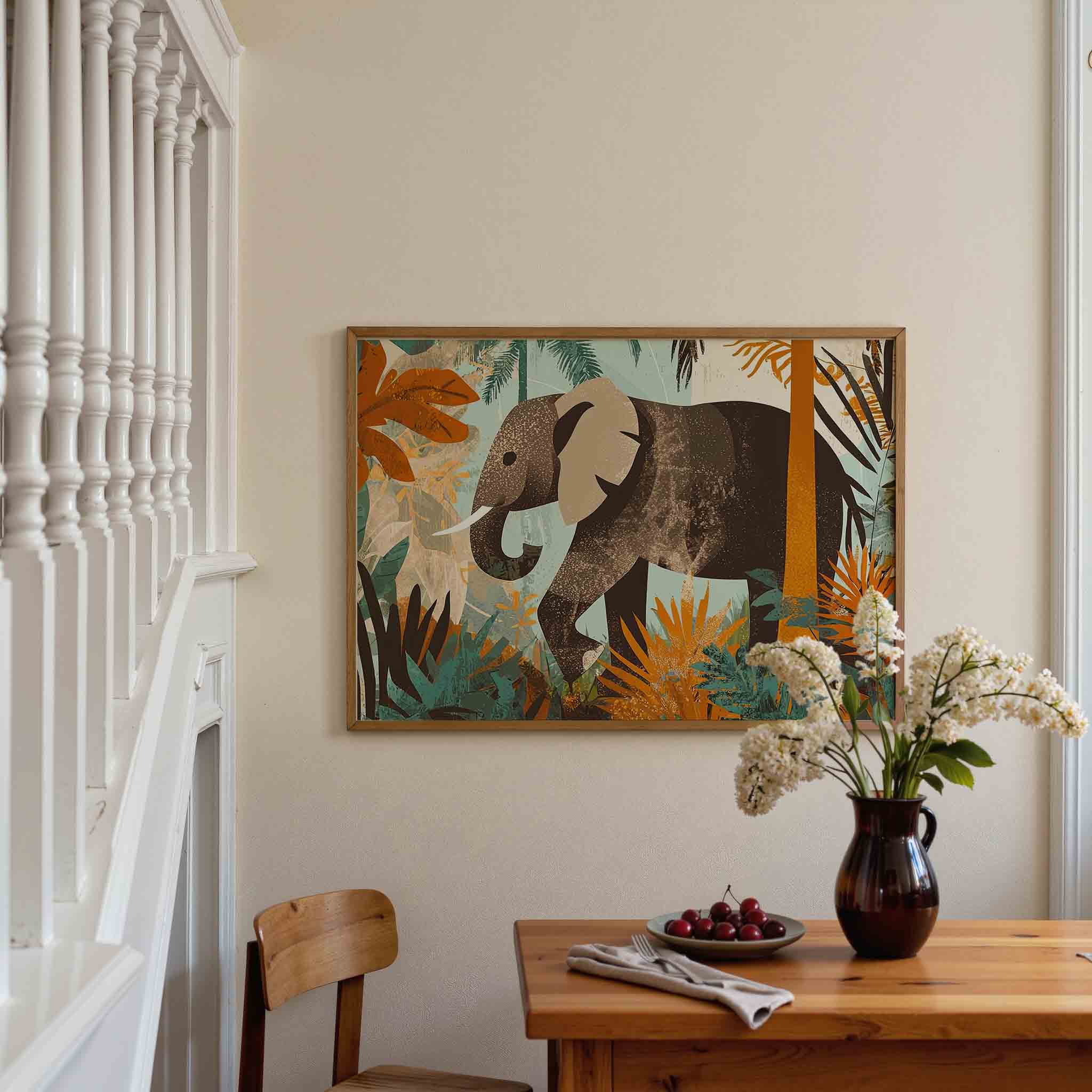 Olifant in jungle Poster