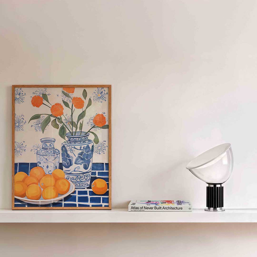 Bloemen en fruit Poster