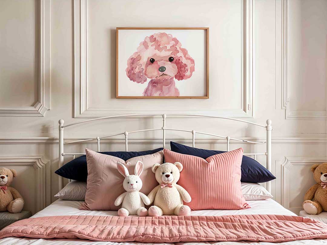 Roze poedel Poster