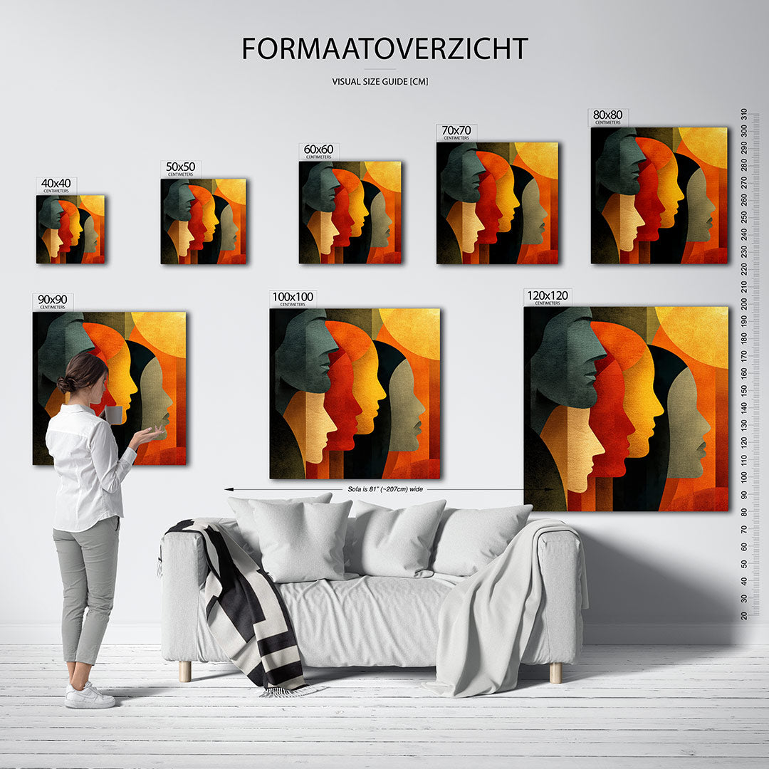 Geometrische profielen Kunstwerk