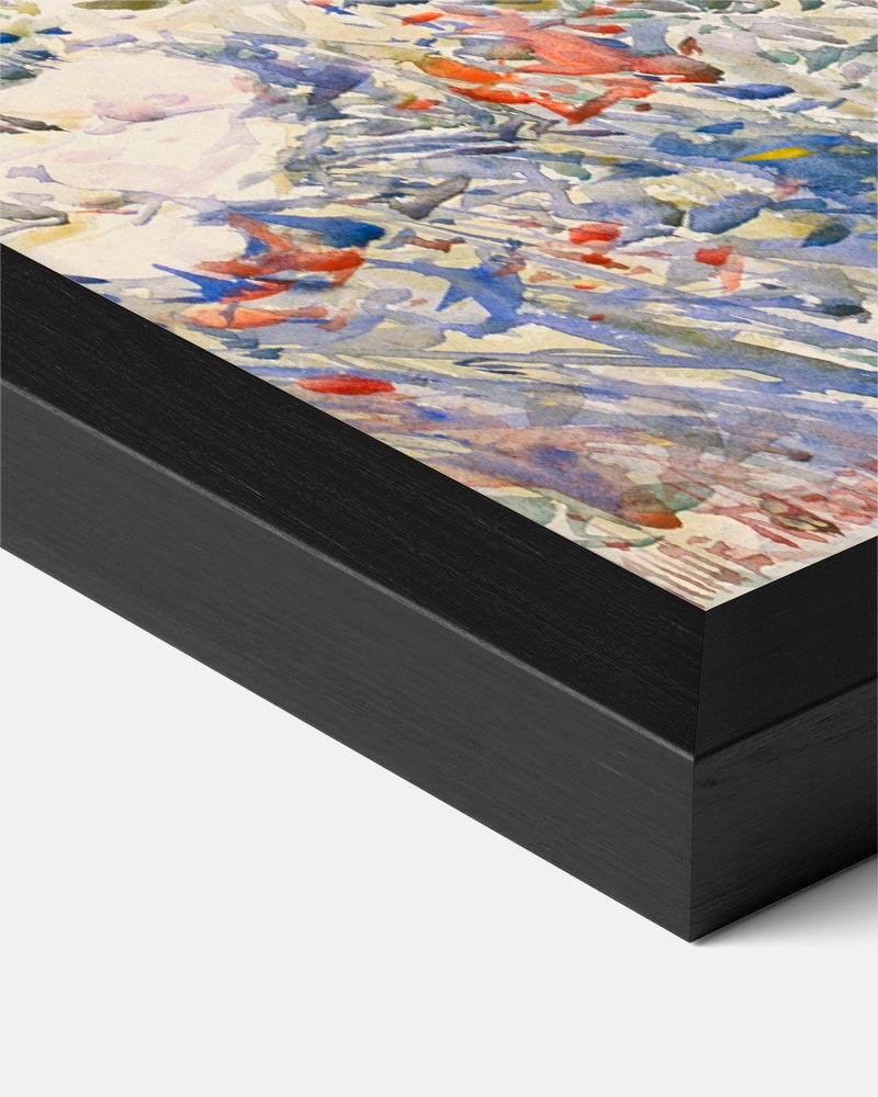 Bloemenveld in Impressionistische Stijl Poster-WallArtistic