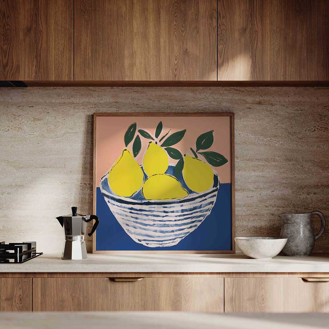 Citroenen in schaal Poster