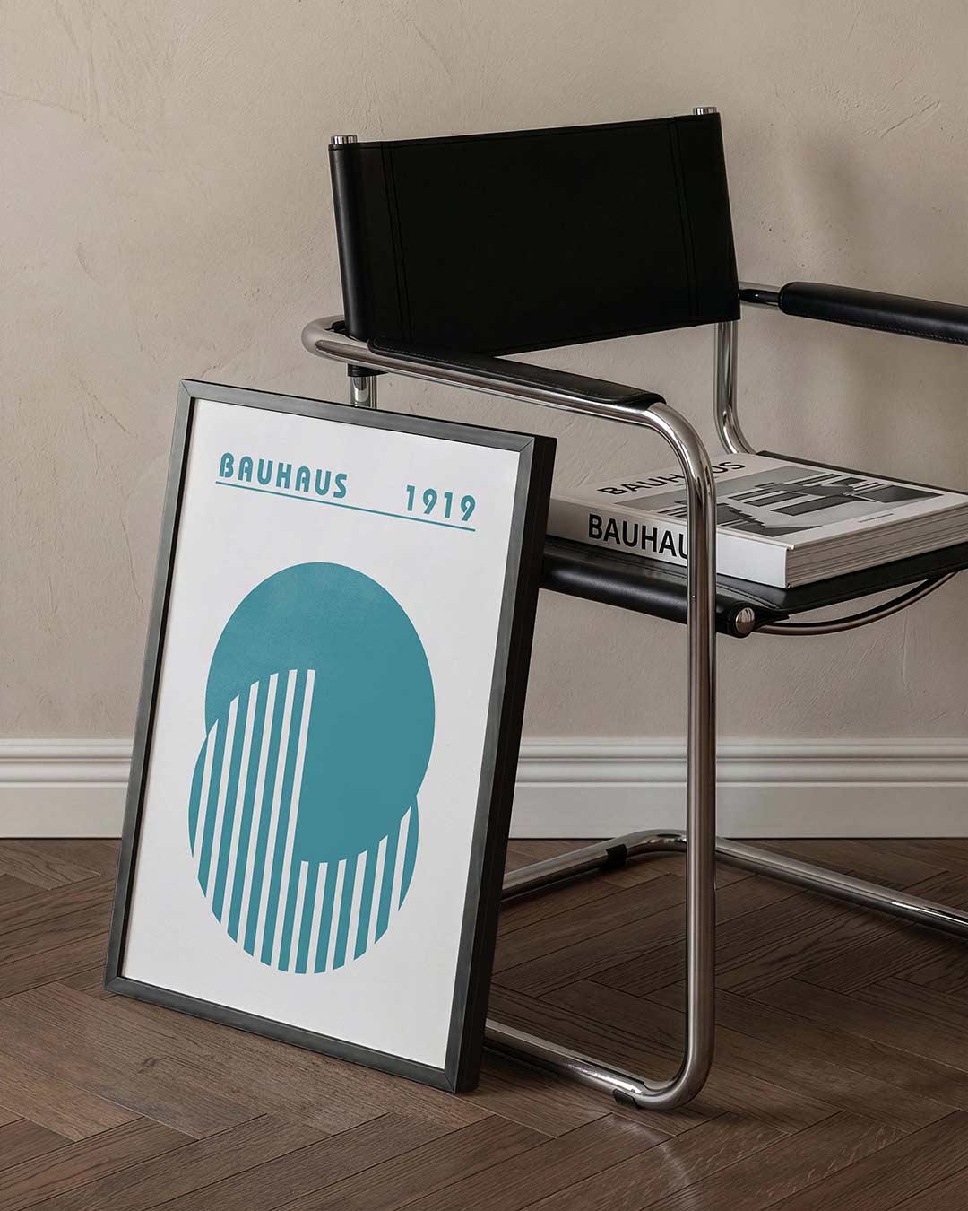 Cirkel en lijnen Poster