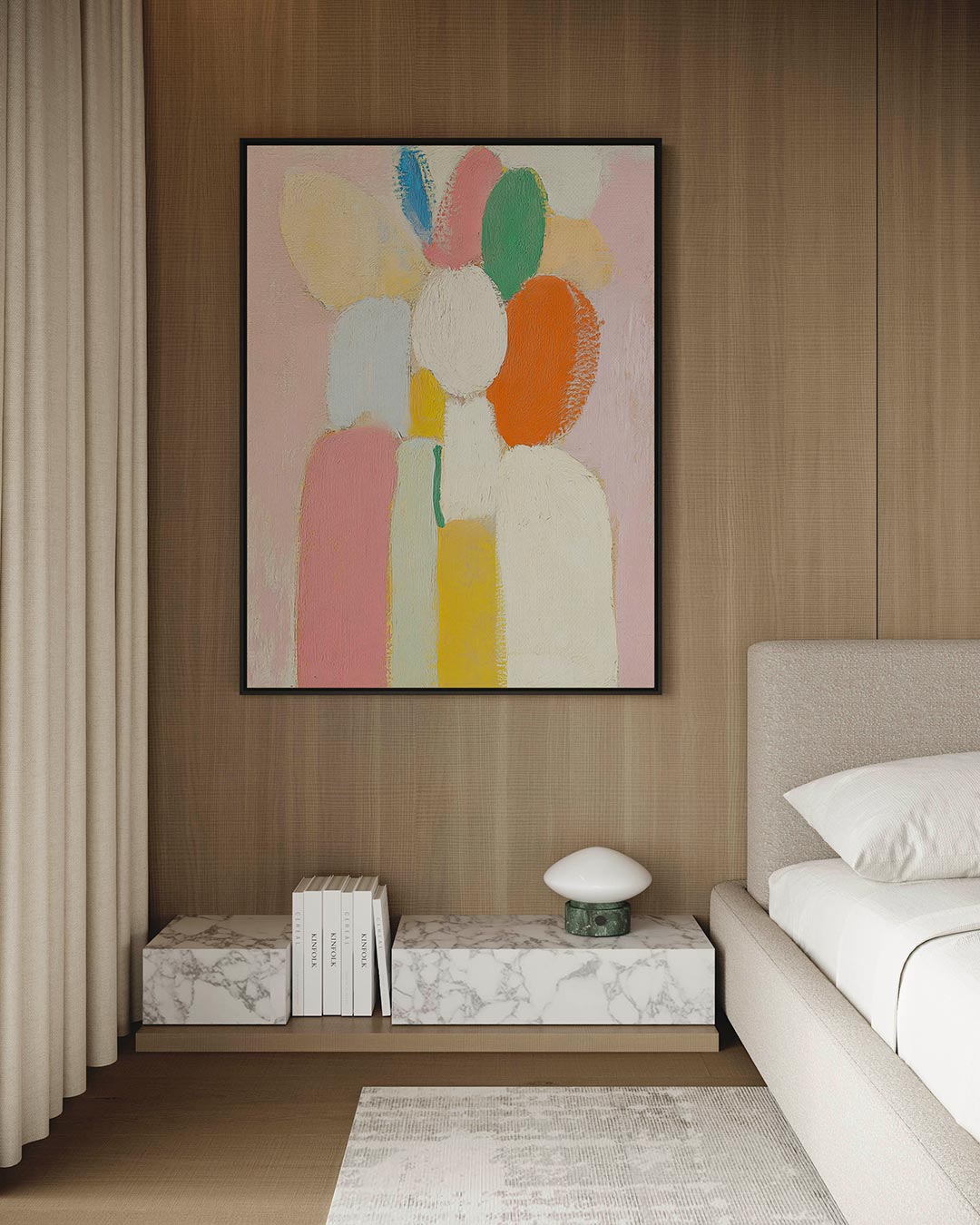 Kleurrijke vormen Kunstwerk