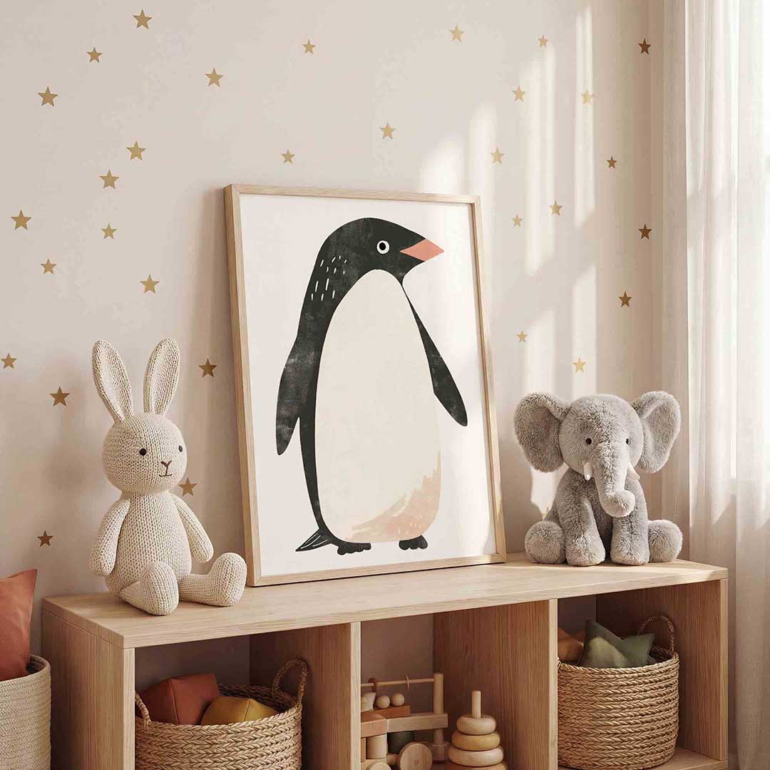 Pinguïn illustratie Poster