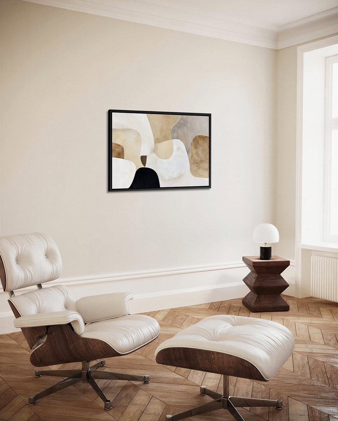 Organische vormen compositie Kunstwerk
