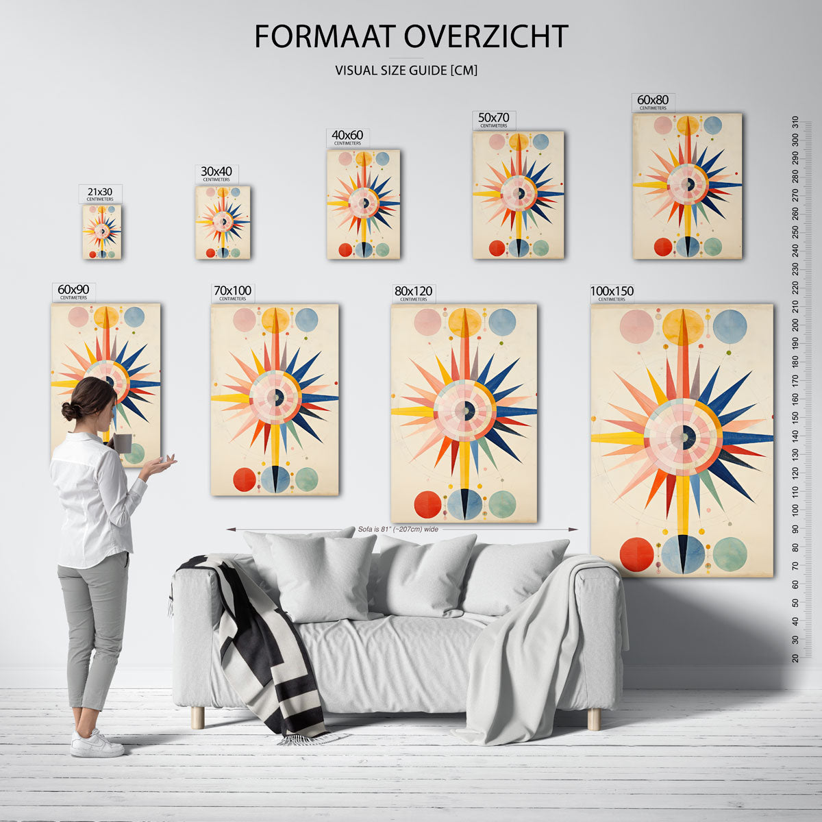 Kleurrijke geometrische vormen Poster