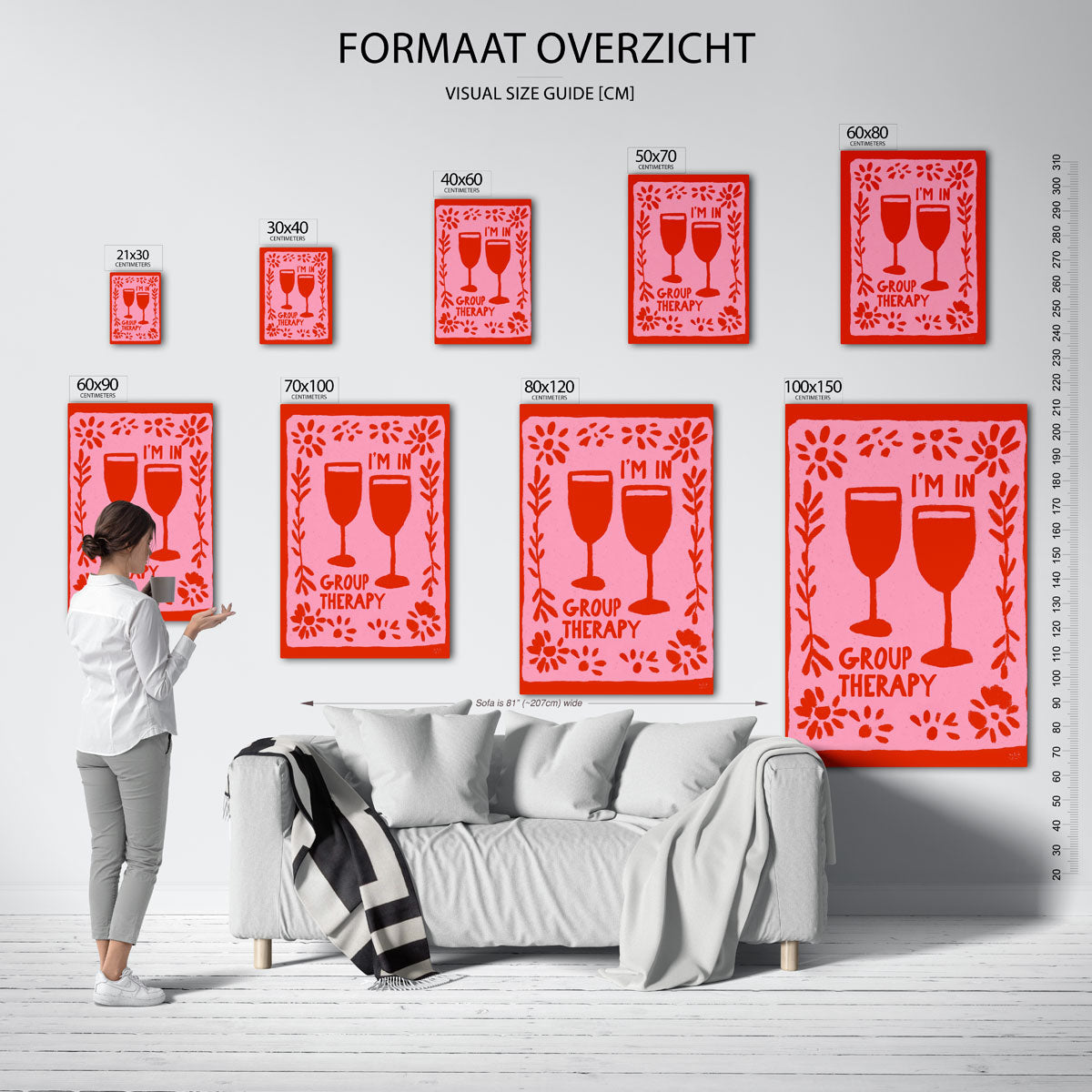 Twee wijnglazen en tekst Poster