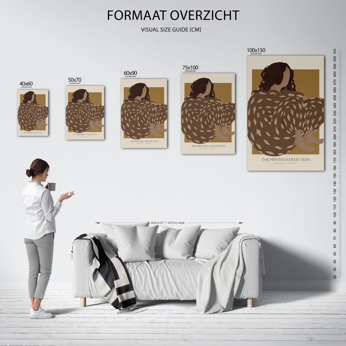 Gestileerde vrouw Kunstwerk