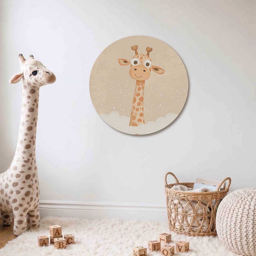 Giraffe in bad Muurcirkel