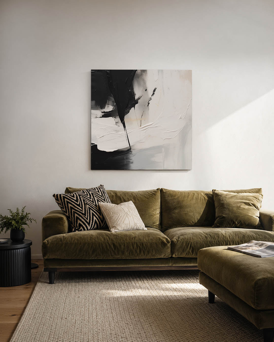 Dynamische kleurvlakken Kunstwerk