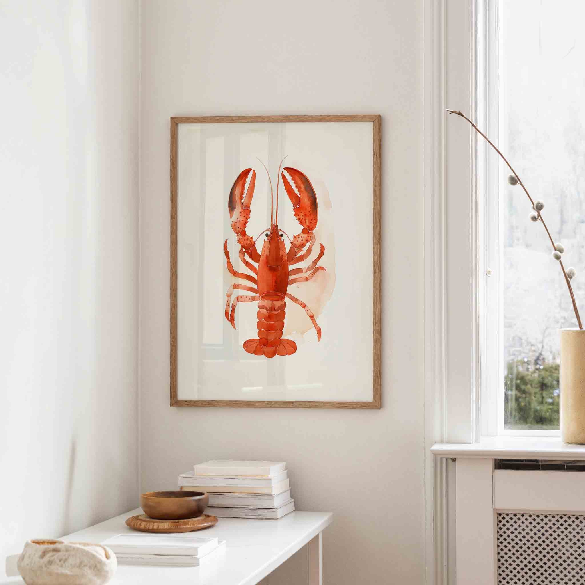 Rode kreeft Poster