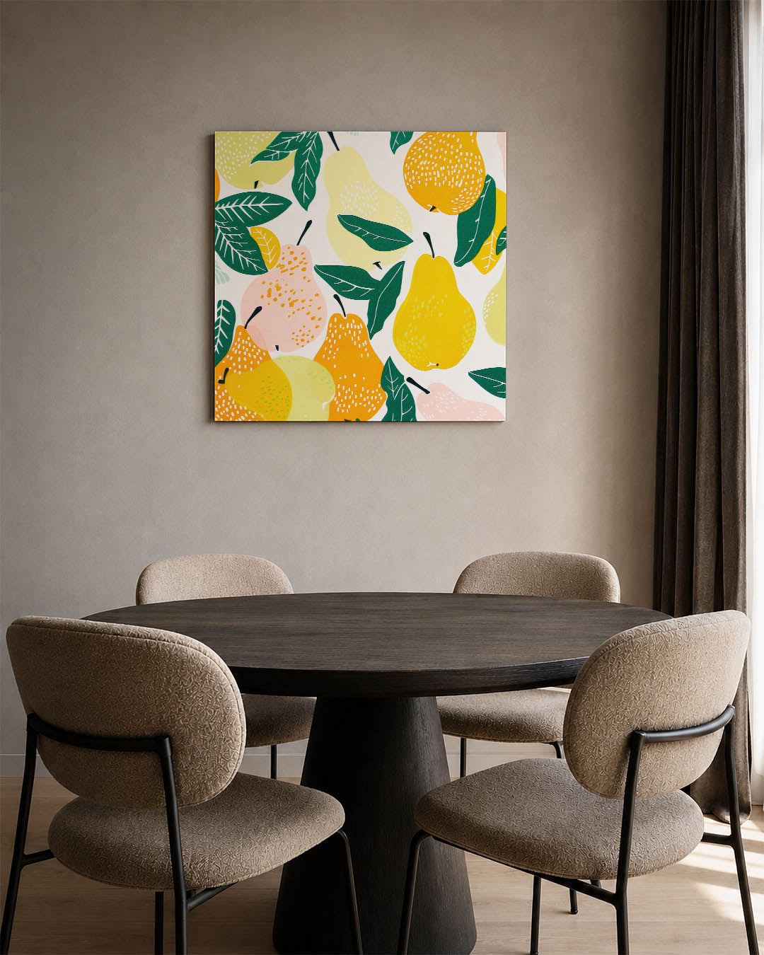 Fruit en bladeren Kunstwerk