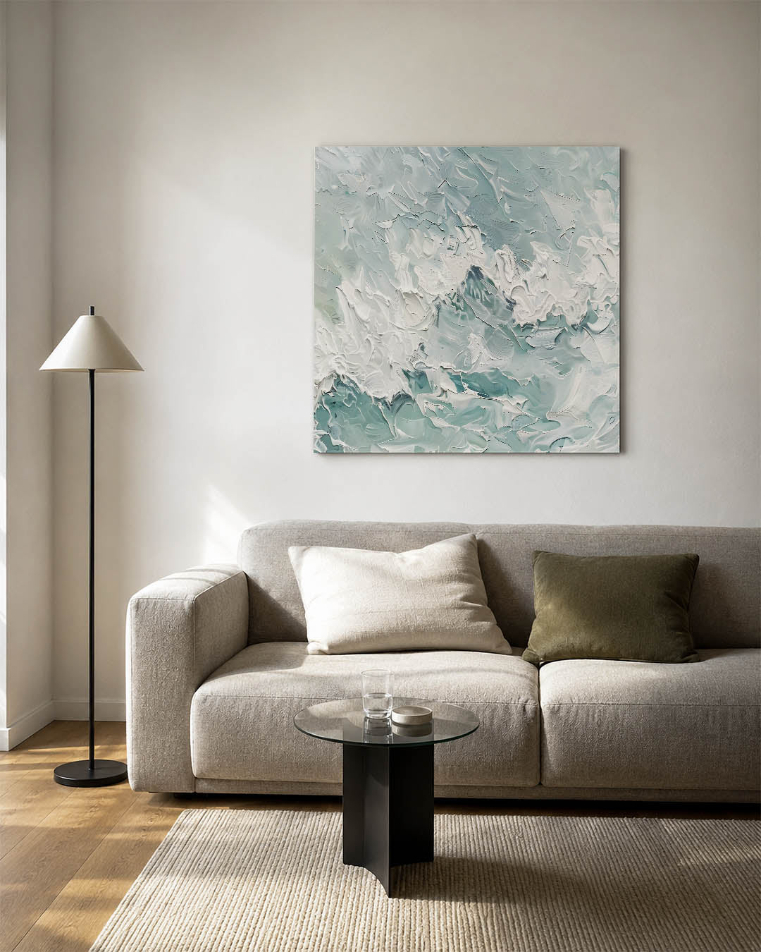 Dynamische kleurenmix Kunstwerk