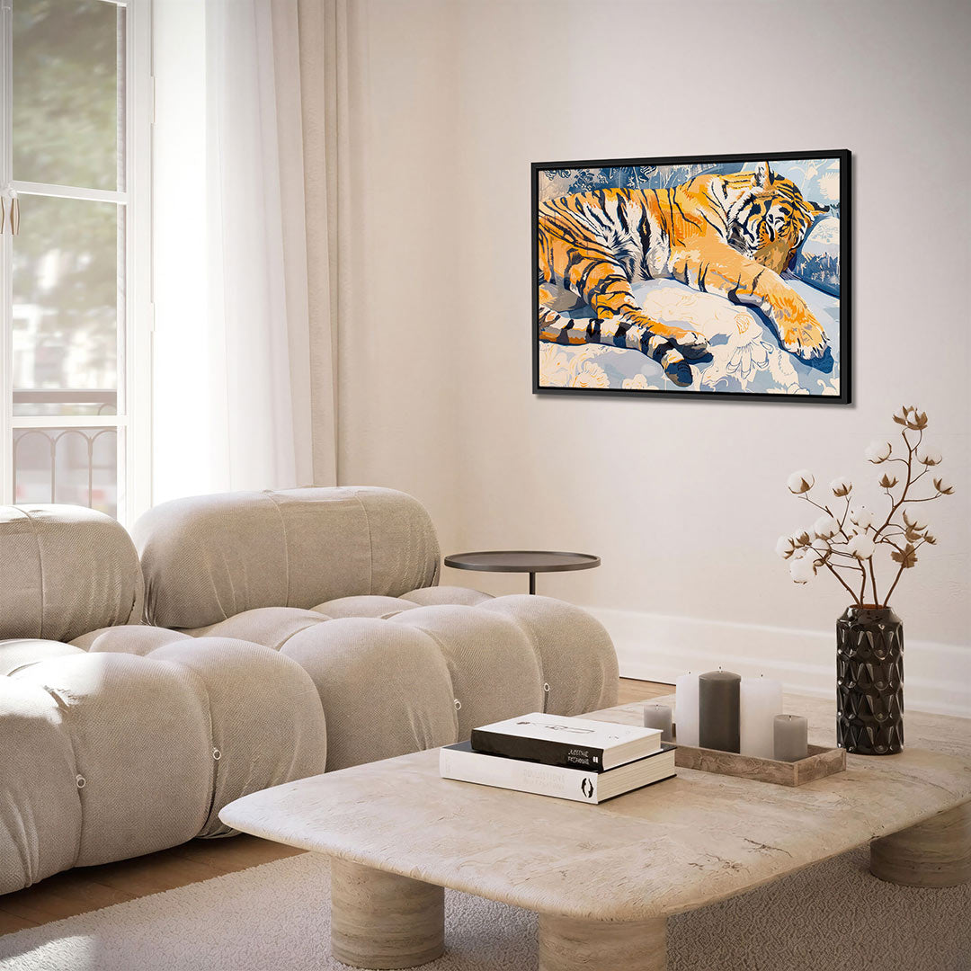 Dromende tijger Kunstwerk