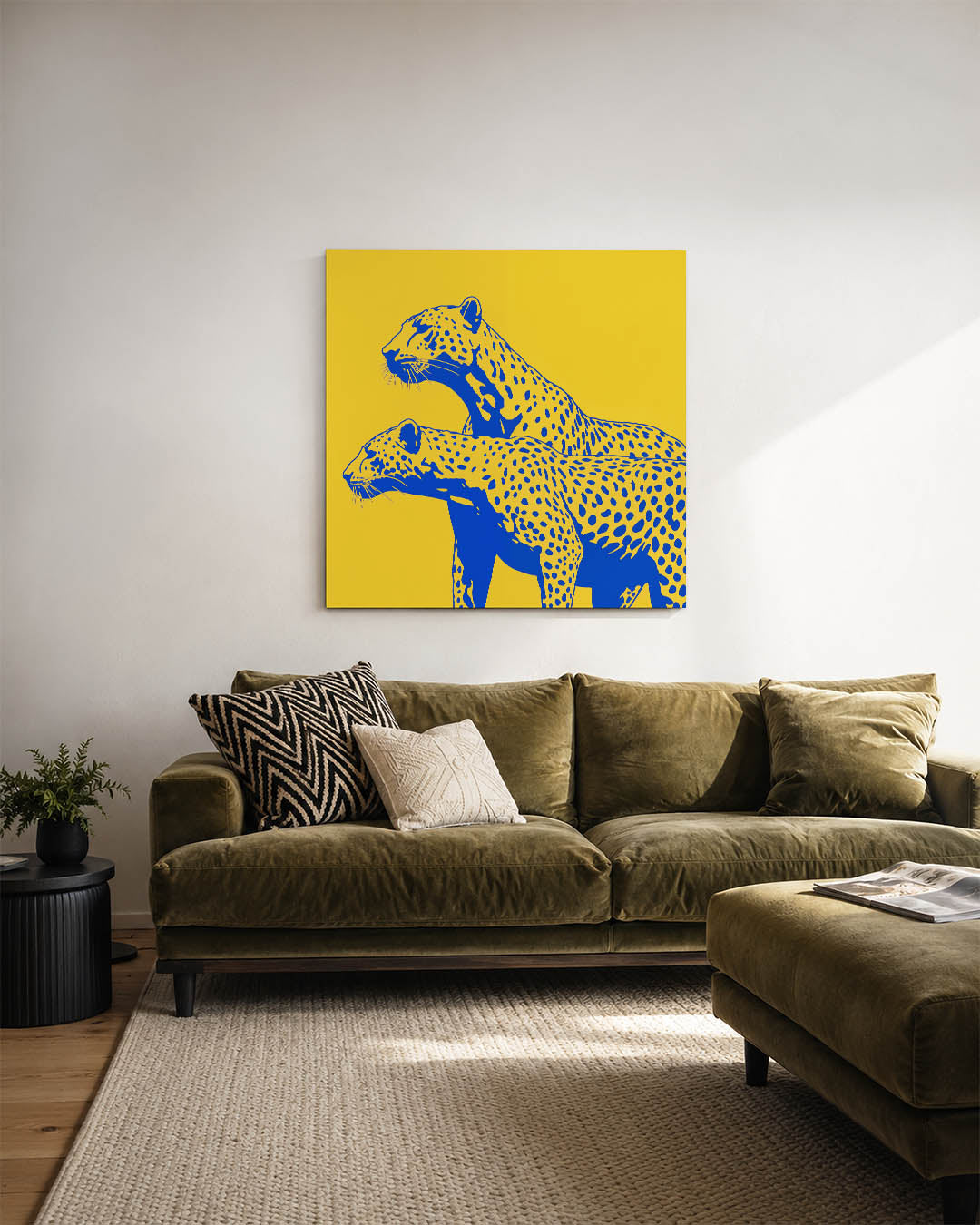 Gestileerde luipaarden Kunstwerk