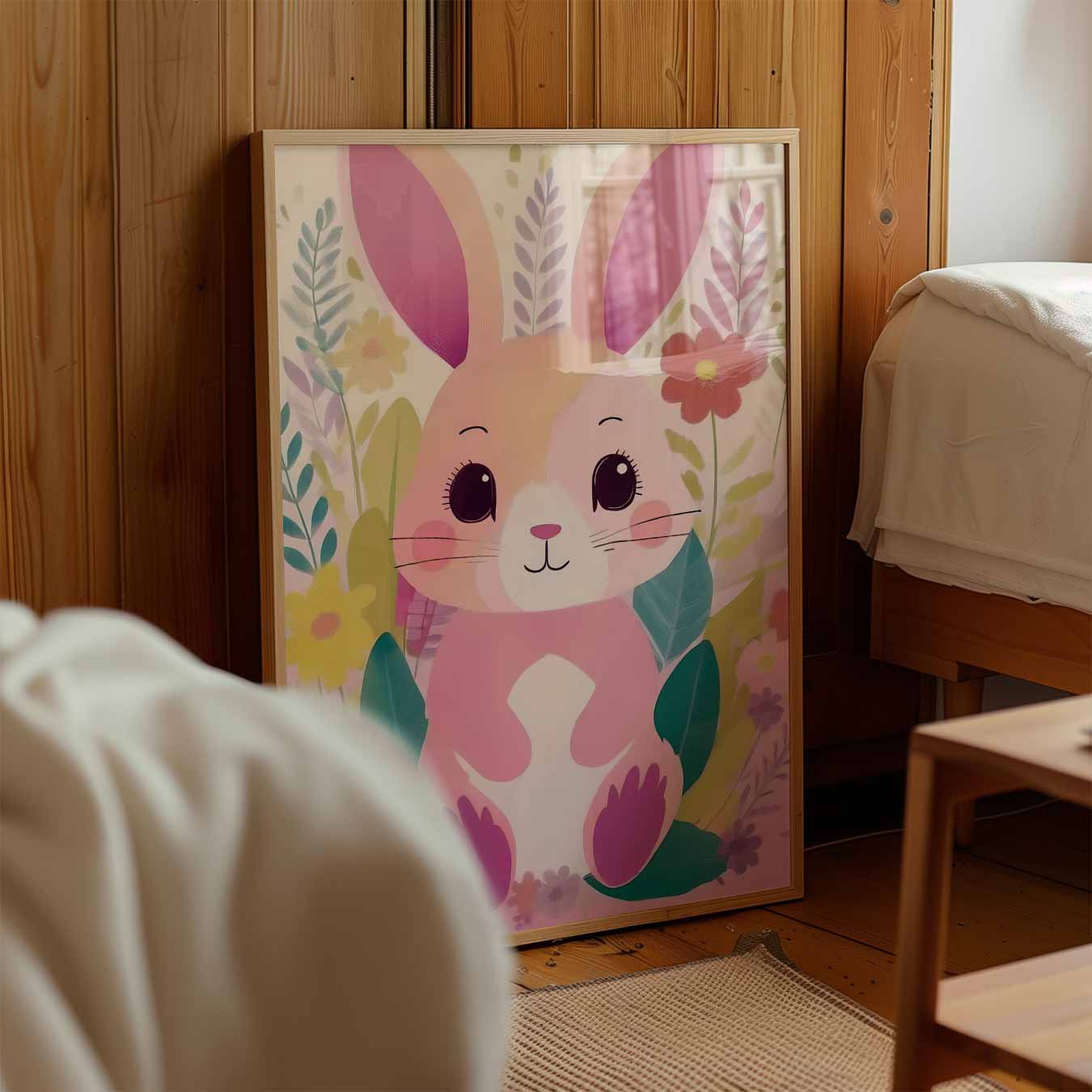 Schattige Konijnenposter-WallArtistic